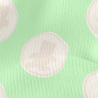 Round Bear Pattern Stretch Jersey