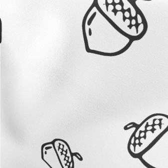 Black And White Hand Drawn Aco Lightweight Cotton Poplin