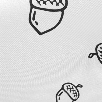 Black And White Hand Drawn Aco Midweight Cotton Poplin