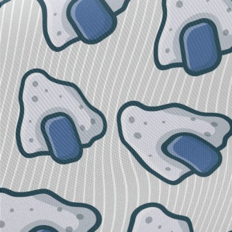 Abstract Rice Ball Stone Midweight Cotton Poplin