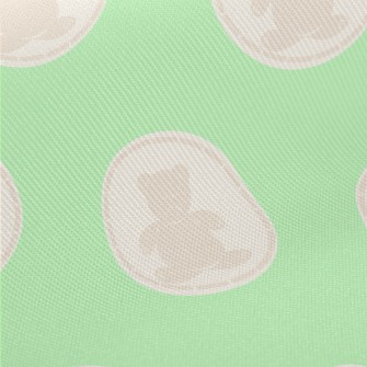Round Bear Pattern Midweight Cotton Poplin
