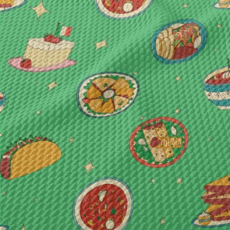 Mexican Traditional Cuisine Birdseye Piqué