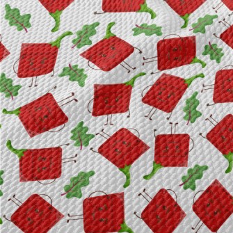 Red Pepper Pocket Birdseye Piqué