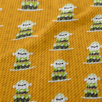 Halloween Theme Cake Birdseye Piqué