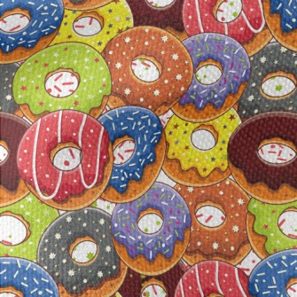 Assorted Frosted Donuts Waterproof Canvas