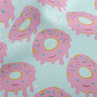Donuts And Colored Sugar Athletic Mesh Flat Back