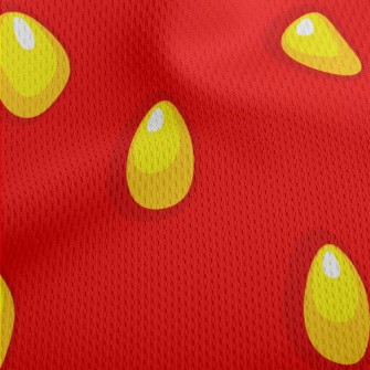 Strawberry Pattern Athletic Mesh Flat Back