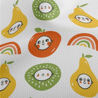 Simple Fruit Headband Athletic Mesh Flat Back