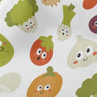 Cute Vegetables With Big Eyes Terry