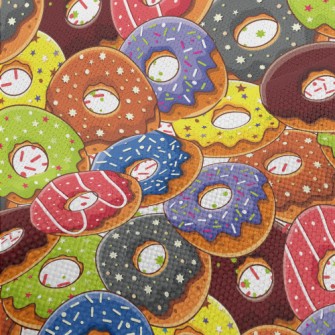 Assorted Frosted Donuts Performance Linen