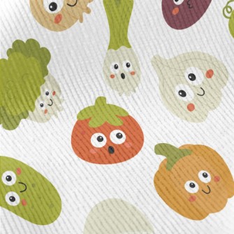 Cute Vegetables With Big Eyes Standard Corduroy