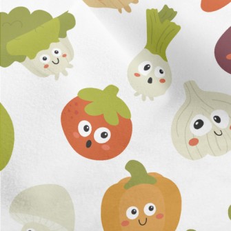 Cute Vegetables With Big Eyes Micro Fleece