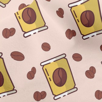 Cute Coffee Bean Can Micro Fleece