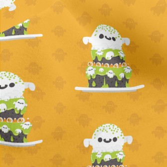 Halloween Theme Cake Micro Fleece