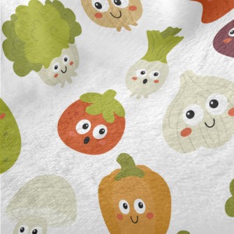 Cute Vegetables With Big Eyes Minky