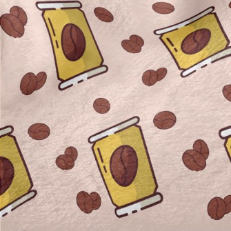 Cute Coffee Bean Can Minky