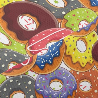 Assorted Frosted Donuts Piqué
