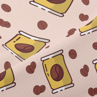Cute Coffee Bean Can Piqué