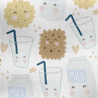 Milk And Handmade Cookies Jersey Backed Fleece