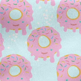 Donuts And Colored Sugar Jersey Backed Fleece