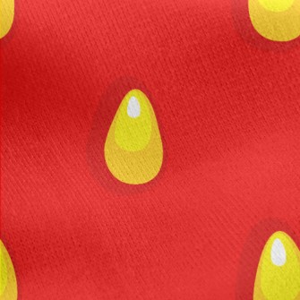 Strawberry Pattern Jersey Backed Fleece