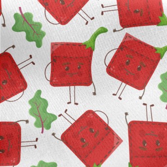 Red Pepper Pocket Jersey Backed Fleece