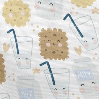 Milk And Handmade Cookies Pongee
