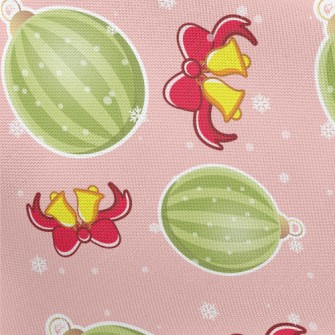 Bells And Christmas Balls Pongee