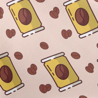 Cute Coffee Bean Can Pongee