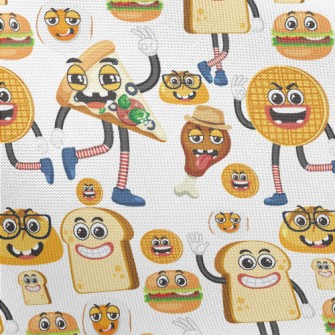 Funny Food Pongee