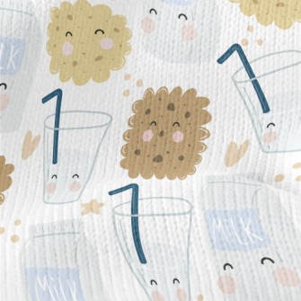 Milk And Handmade Cookies Stretch Jersey
