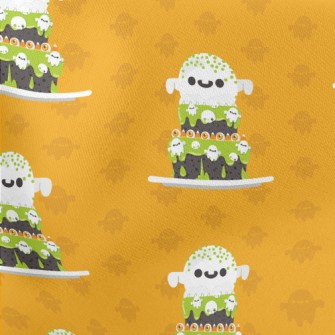 Halloween Theme Cake Lightweight Cotton Poplin