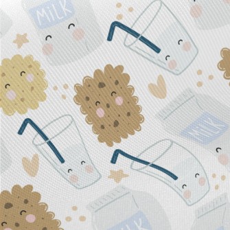 Milk And Handmade Cookies Midweight Cotton Poplin