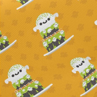 Halloween Theme Cake Midweight Cotton Poplin