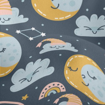 Close Your Eyes Moon Clouds Lightweight Performance Linen