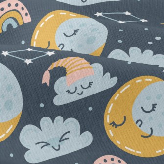 Close Your Eyes Moon Clouds Modern Jersey