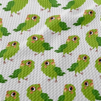 Shaking Head Parrot Birdseye Piqué
