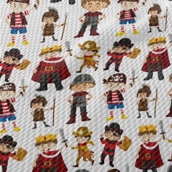 Classic Fairy Tale Characters Birdseye Piqué