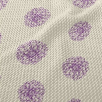 Soft Coil Flowers Birdseye Piqué