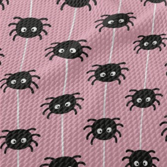 Cute Line Spider Birdseye Piqué