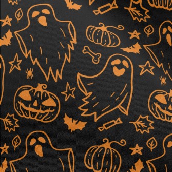 Halloween Ghost Pumpkin Chiffon