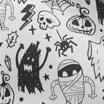 Horror Halloween Ghost Chiffon