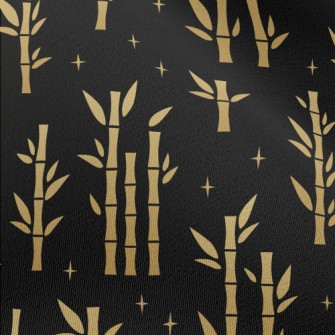 Shiny Golden Bamboo Chiffon