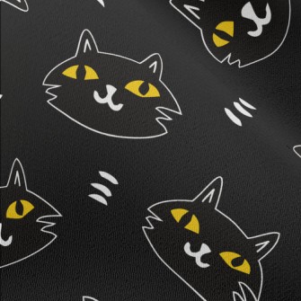 Black Cat With Bad Intentions Chiffon