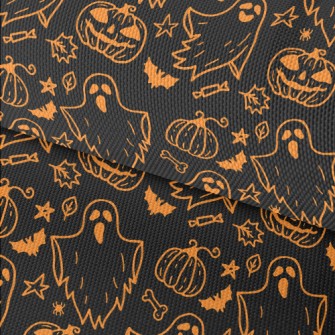 Halloween Ghost Pumpkin Waterproof Oxford