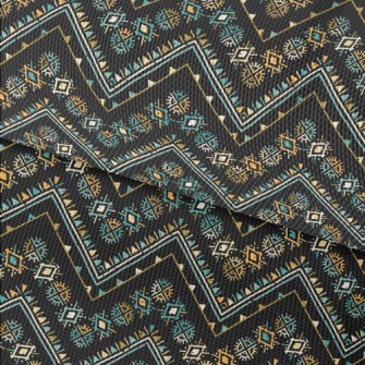 Geometric Patchwork Ethnic Waterproof Oxford