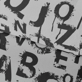 Ink Splash English Text Waterproof Oxford