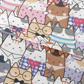 Cute Cartoon Cat Waterproof Oxford