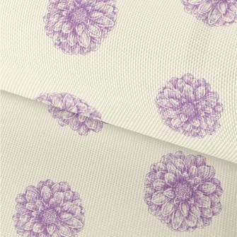 Soft Coil Flowers Waterproof Oxford