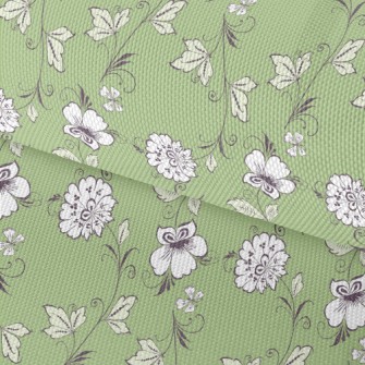 Pretty Flowers And Leaves Waterproof Oxford